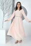 Young Girl's Long Modest Dress with Lined Patterned and Lining - 4