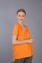 Orange 100% Cotton V-Neck Knitted T-Shirt - 2