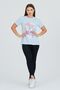 Powder Blue Front Printed Basic - 3