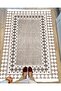 Cotton Series Brown Tones Antique Antique Pattern Decorative Woven Base Rug - 5