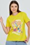 Yellow Front Printed Basic - 3