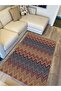 Cotton Series Multy Tones Zigzag Antique Modern Pattern Decorative Woven Base Rug - 5