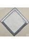 6-Piece Stripe Patterned Embroidered Embroidery Linen Coffee Side Presentation Napkin - 3