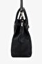 Evita Women's Black Floter - LEATHER/WICKER Handbag - 3