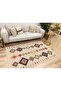 Cotton Series Cream Tone Border Pattern Decorative Woven Base Rug - 4
