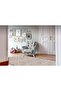 Cotton Series Gray Shades Straw Lines Antique Pattern Decorative Woven Base Rug - 5
