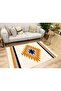 Cotton Series Cream Tones Antique Pattern Decorative Woven Base Rug - 4