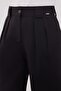 Double Pleated Black Fabric Trousers - 4