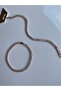 Thin Baguette zirconia Stone Waterway Bracelet - 3