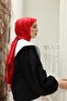 Red Double Sided 100% SilK Shawl