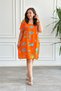 Sea Themed Short Sleeve Dress - 7