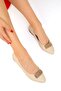 19416 Model Beige Women's Ballerinas - 4