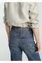 Front seam straight cut jeans - 8