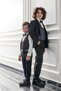 Vest Jacket Bow Tie Children's Teenager Suit 5-Piece Graduation Prom Holiday Wedding Groom Suit 5-Piece Set Nx-