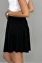 Women's Black Flared Skirt - 3