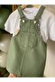 Girl's Green Jeans Gilet - 4