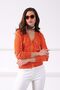 Sienna Striped 100% Cotton Women's Knitwear Cardigan - 4