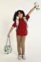 Girl's Boy's Primary School Bag Avocado Patterned Backpack Feeding and Pen Holder 3 Pieces - 8