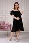 Women's Maternity Ruffle Neckline Chiffon Belted Dress Black 7000 - 4