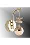 TT099-SR TT - Lighting Bulk Stoned Yellow LED Sconce with 3 Color Modules