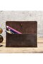 Varzna - Genuine Leather Natural Retro Brown Pen Holder - 3