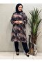 Patterned Chiffon Tunic - Relaxed Fit - 2