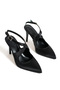 Natalia Pointed Toe Cross Stone Detailed Thin Heeled Shoes