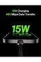 BoostCharge Braided USB-C to USB-A Charging Cable for iPhone, Galaxy, Pixel, iPad, MacBook, 2m,Black - 2