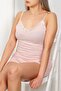 Women's Lace Detailed Shorts/Strap Top Polka Dot Pajama Set - 3