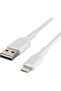Braided USB to Lightning Cable for iPhone - 3m,White - 5