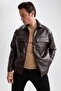 Water-Repellent Oversized Fit Shirt Collar Jacket Coat Y4461az23sp - 3