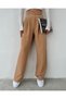 HIRAZ Velcro Wide Leg Plaszo Pants Women's High Waist Waist Velcro Closure Palazzo Trousers
