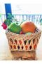 Wicker Fruit Bowl, Bread Basket, 2-Piece Multi-Purpose Daily Use Basket Rattan - 2