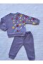 Flower Patterned Baby Girl Set 6-9-12 Months
