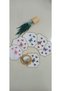 Cocktail Coffee Side Colored Butterfly Patterned Embroidery Presentation Napkin Set of 6 - 4
