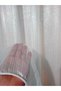Glittery Flat Striped Rotary Sheer Curtain Dense 1/3 Pleated
