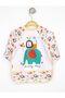 Bebechi Liquid-Proof Cute Bear-lion Baby Food Bib with Sleeves - 3