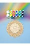 12 Different Models 20 cm Wooden Mandala, School Activity, Art Education Hobby Set (6Li Paint and Brush Set) - 2