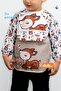 Swan and Gazelle Pattern with Pool Set of Two Long Sleeve Baby Food Bib - 3