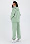 Women's Three Thread Fleece Oversize Tracksuit Set with Elastic Waist and Legs - 5