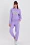 Women's Quilted Embroidered Knitted Tracksuit Set with Elastic Legs