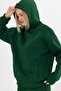 Women's Three Thread Fleece Oversize Tracksuit Set with Elastic Waist and Legs - 7
