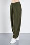 Women's modal viscose pocketed carrot leg loose baggy trousers - 4