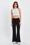 Women's Wide Leg Relaxed Cut Ribbed Camisole Pants - 2