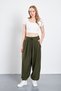 Women's modal viscose pocketed carrot leg loose baggy trousers