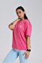 Oversize Women's T-shirt | Fuchsia | Cotton Series | - 5