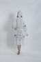 Hooded Long Pareo Belted Beachwear Peshtemal Seashell Patterned Beach Bathrobe 1 Piece - 6