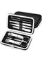 BY A.D.M Manicure Pedicure Set 8 Pieces Steel Nail Care Set with Bag - 2