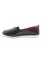 803-D-22Y Women's Flat Comfort Shoes Genuine Leather Black - 3