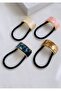 Metal Pearlescent Bone Detail Rubber Buckle - 2